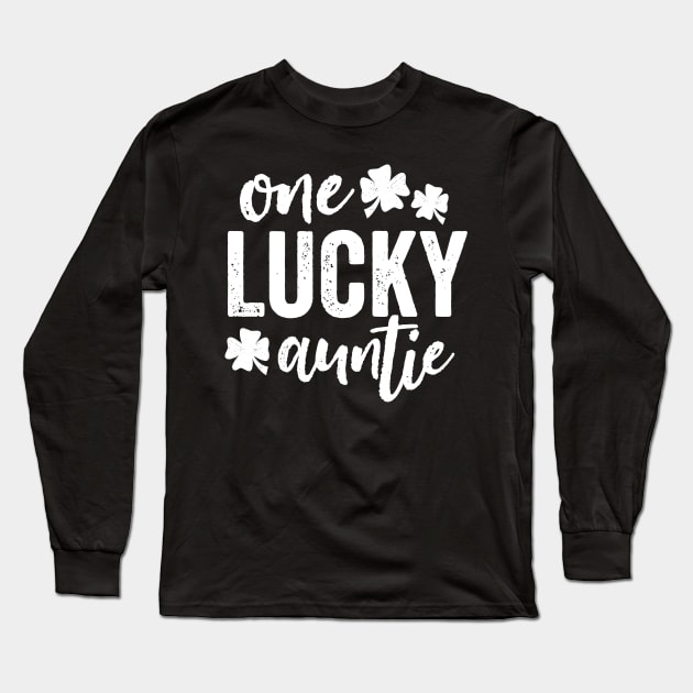 One Lucky Auntie Long Sleeve T-Shirt by DetourShirts